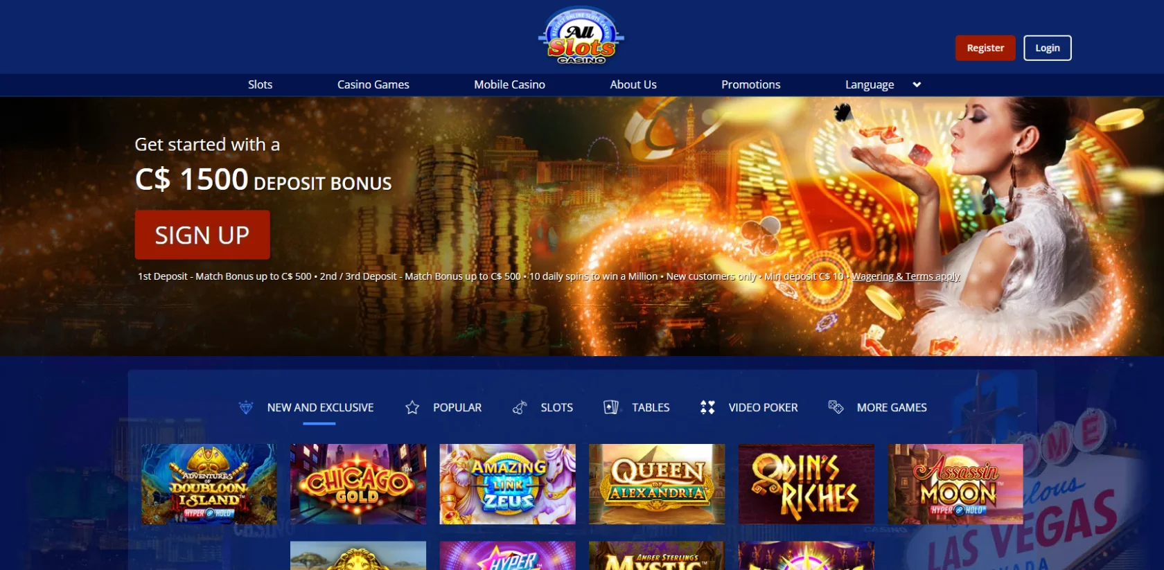 all slots casino welcome bonus