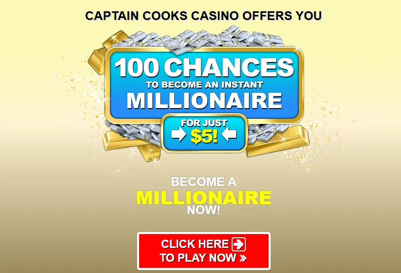 captain cooks casino welcome