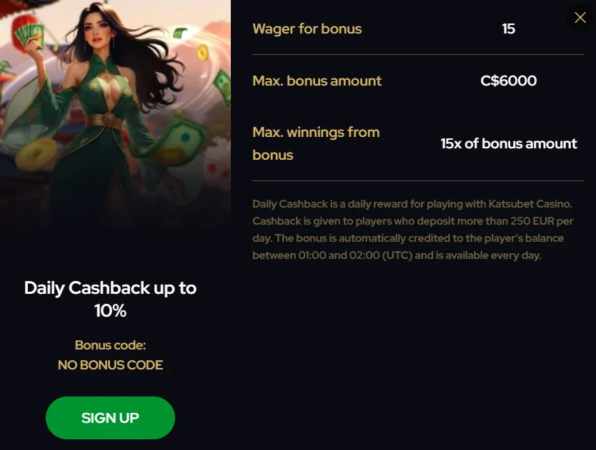 katsubet bonus code