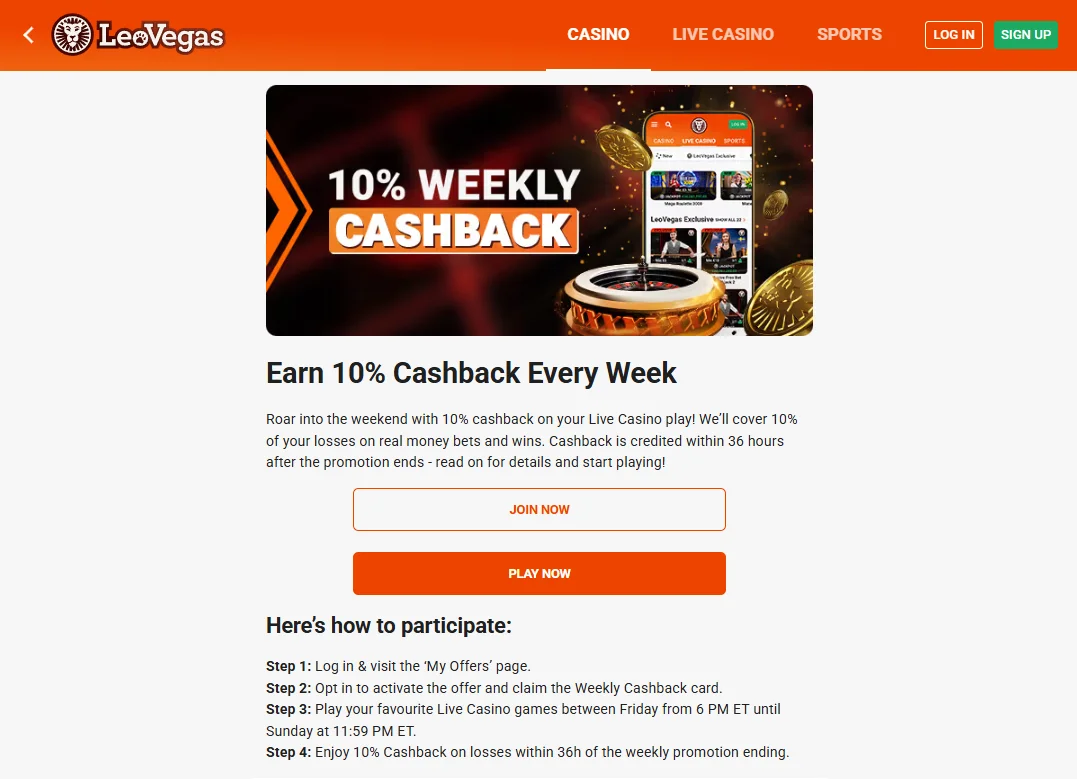 leovegas bonus