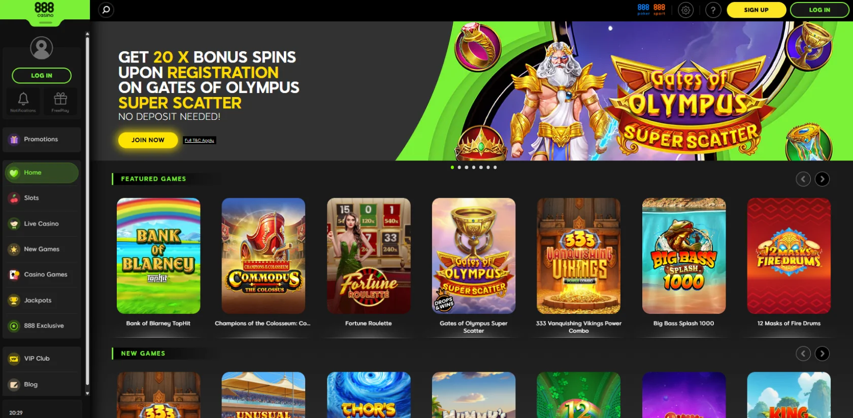 888casino bonus code