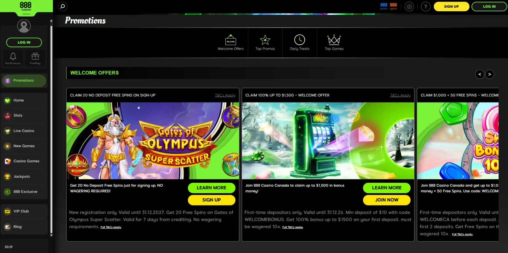 888 promo code