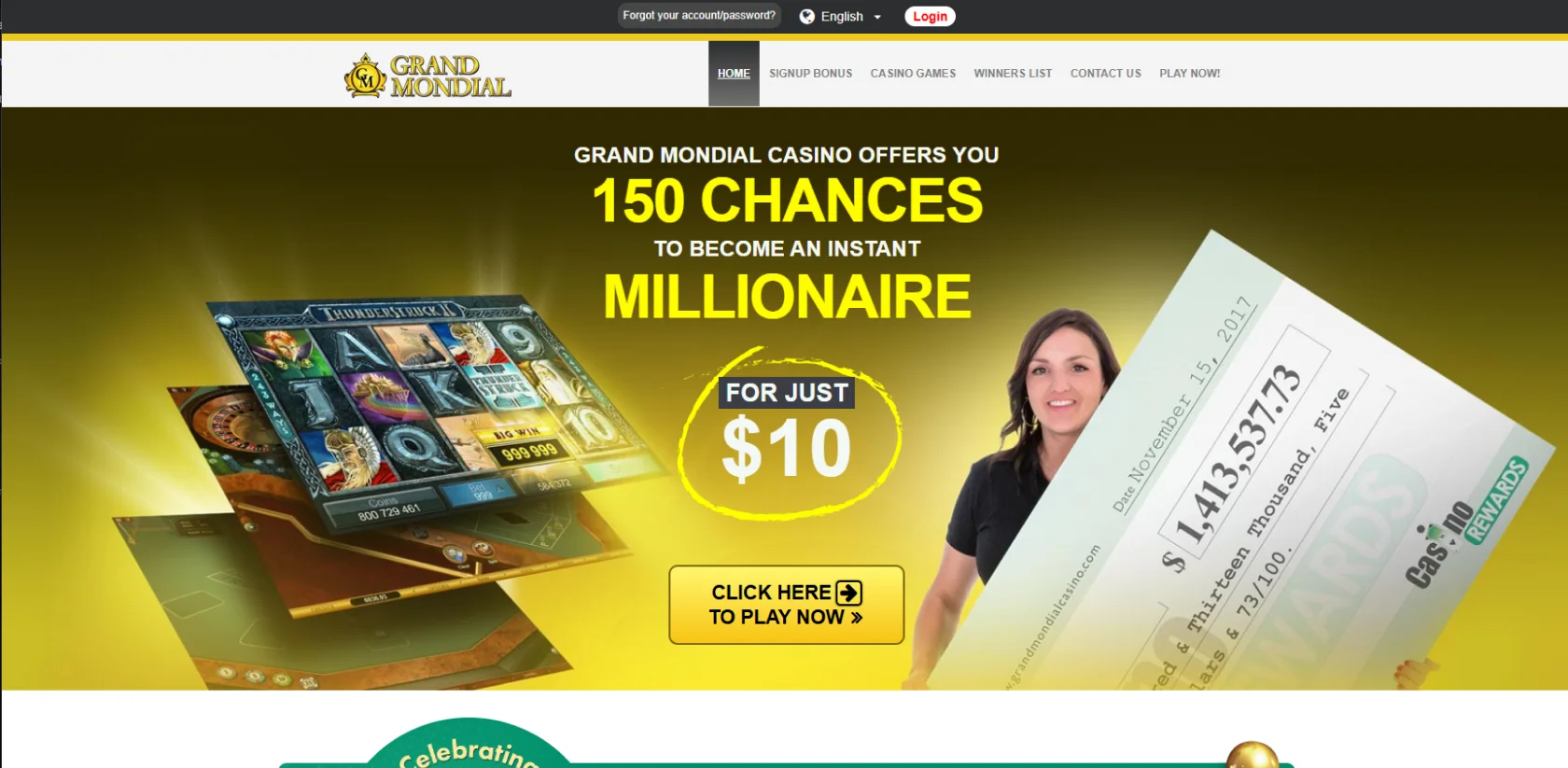 grand mondial casino free spins promo code