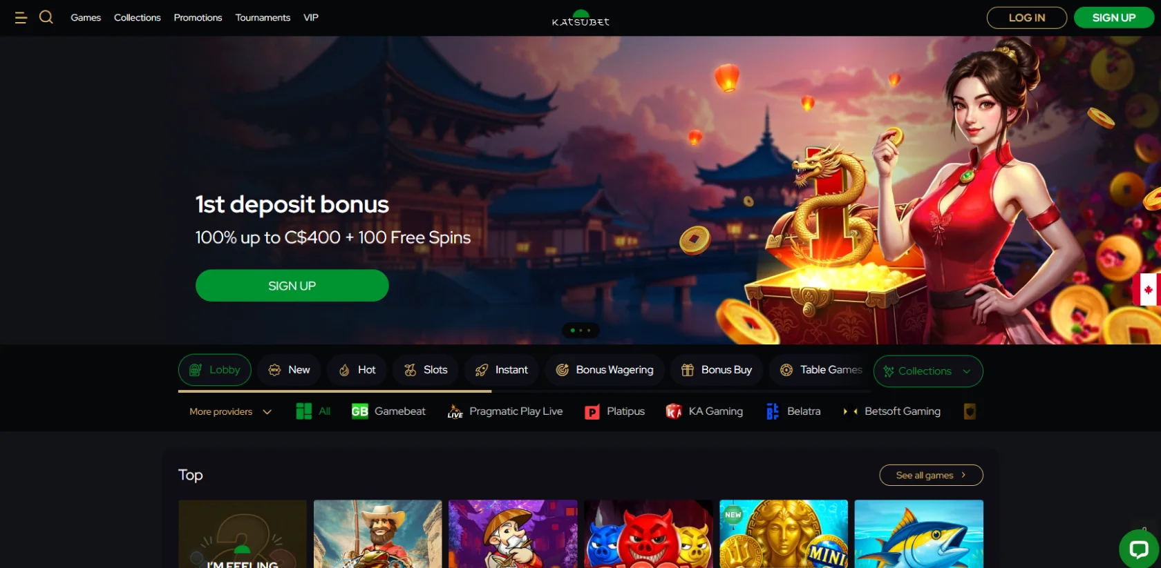 katsubet casino cashback bonus