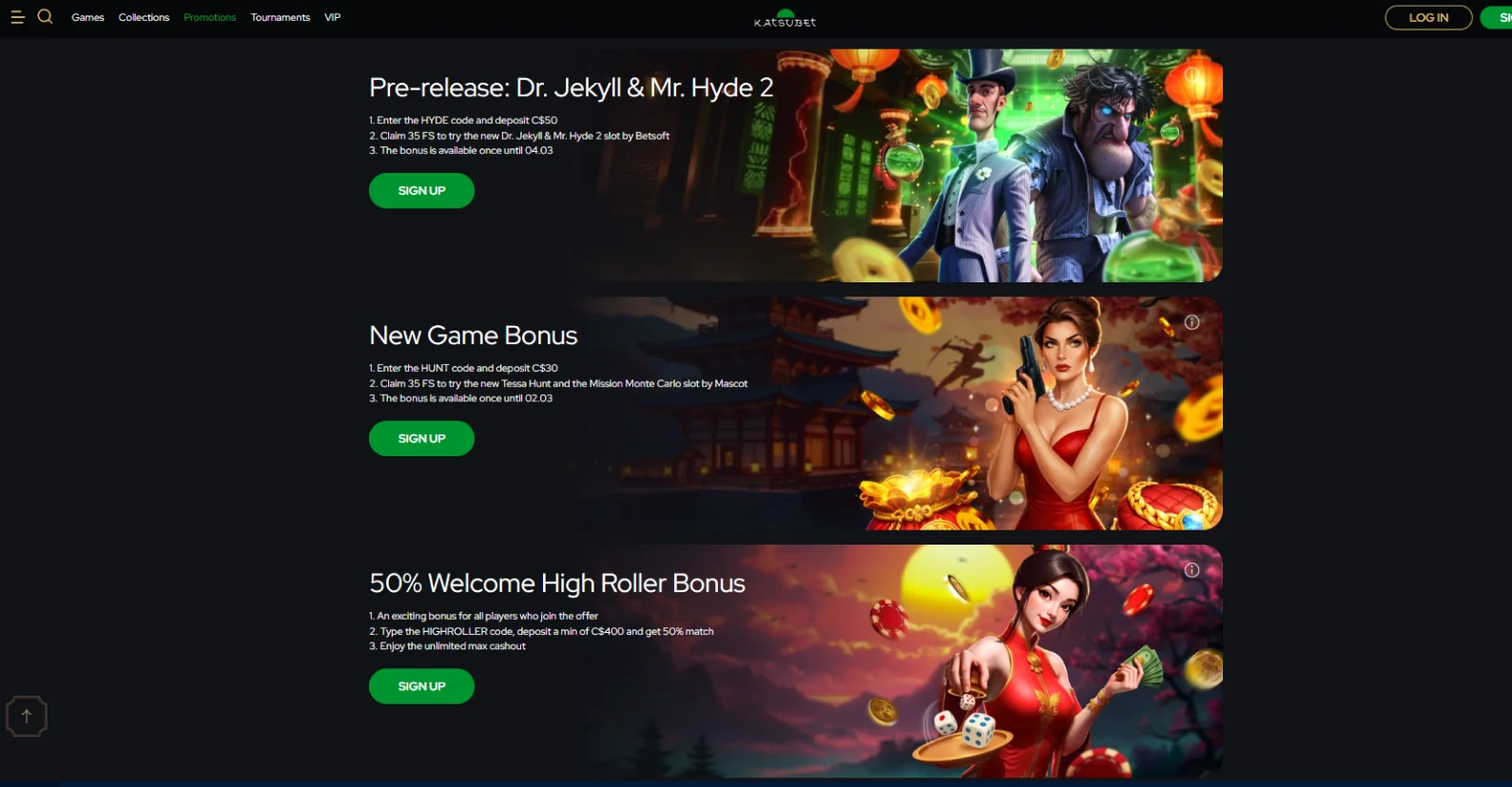 katsubet no deposit bonus codes