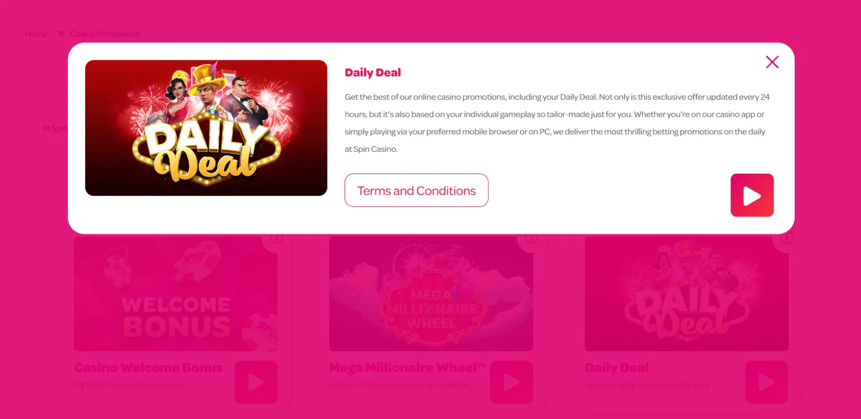 free spins spin casino bonus codes