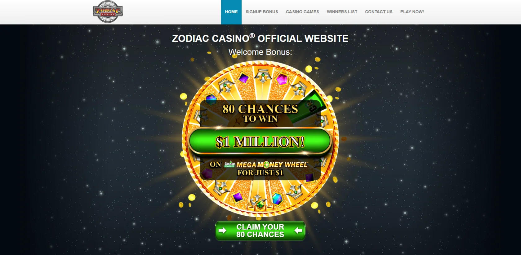 free spins zodiac casino